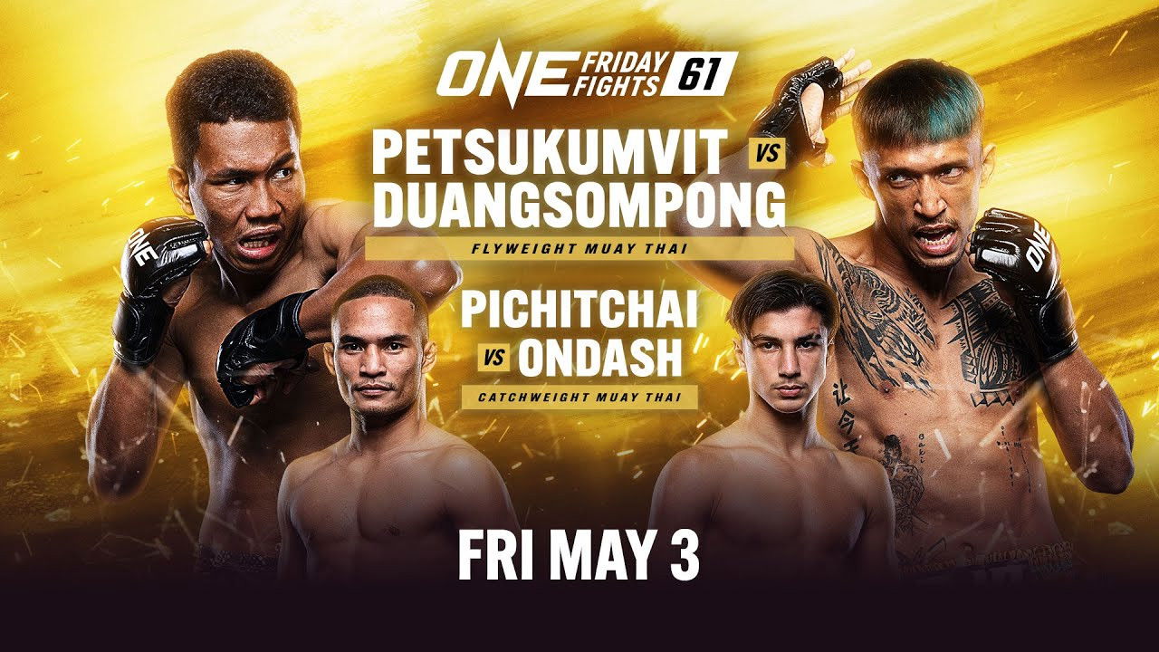 Backdrop for ONE Friday Fights 61: Petsukumvit vs. Duangsompong