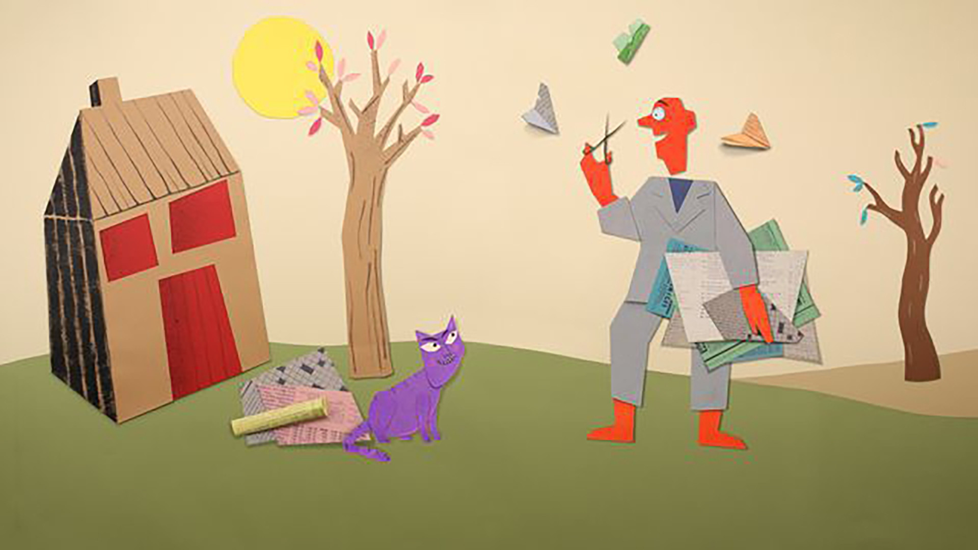 Backdrop for Meneer Papier