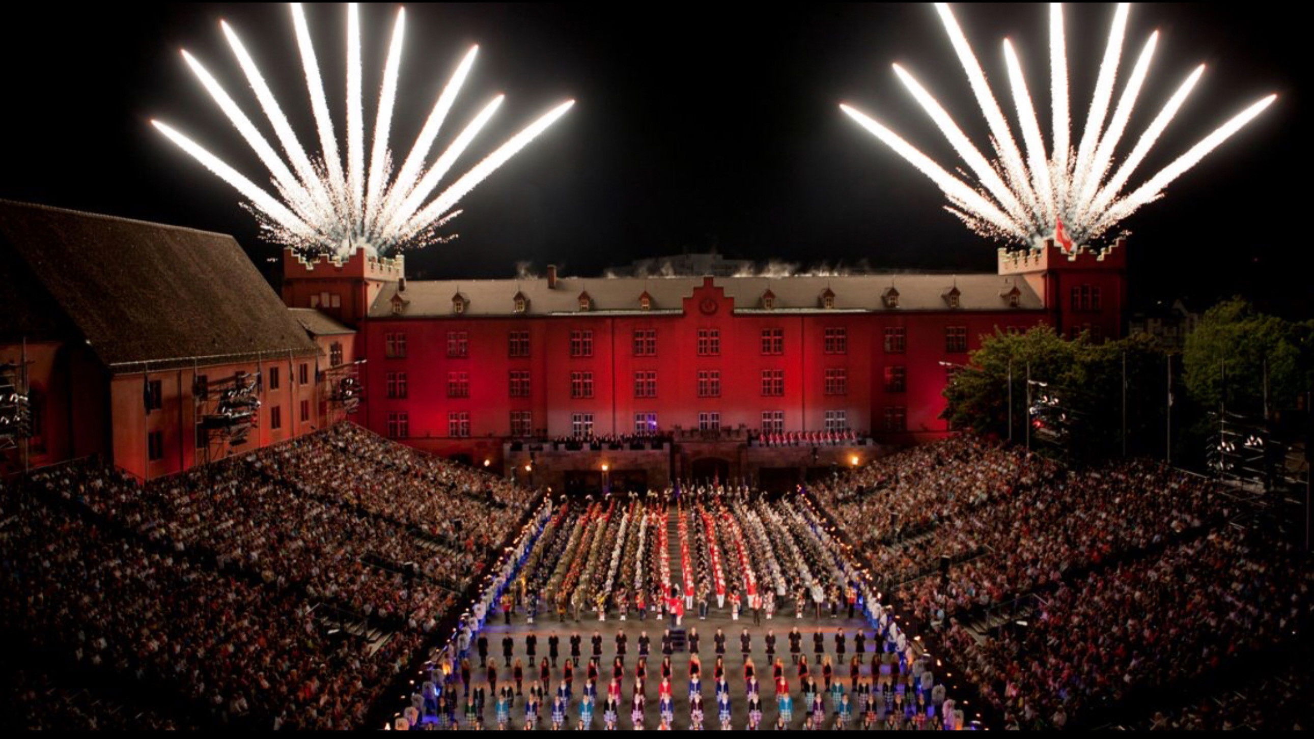 Backdrop for Basel Tattoo 2014