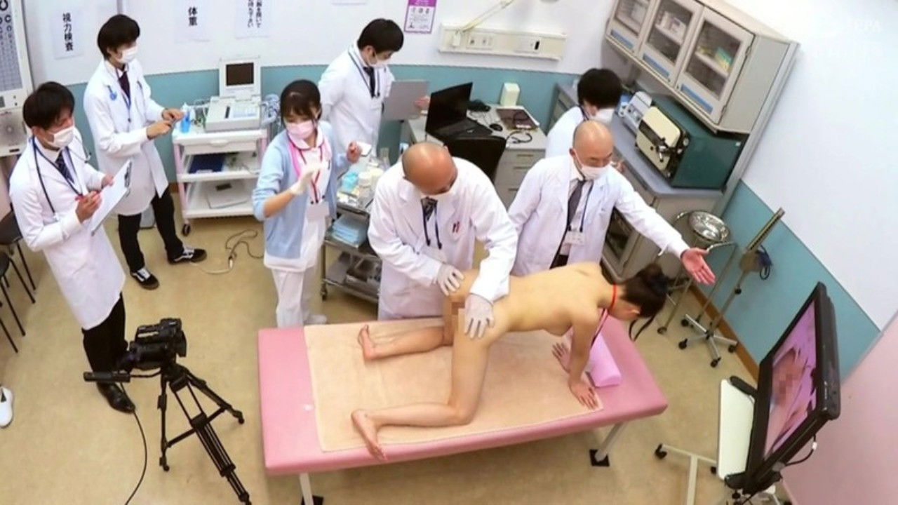 Backdrop for Shame! A Newly Appointed Nurse Takes A Medical Examination Before Being Assigned To Her New Post 2021 We Were Experimented On By The Resident Doctors