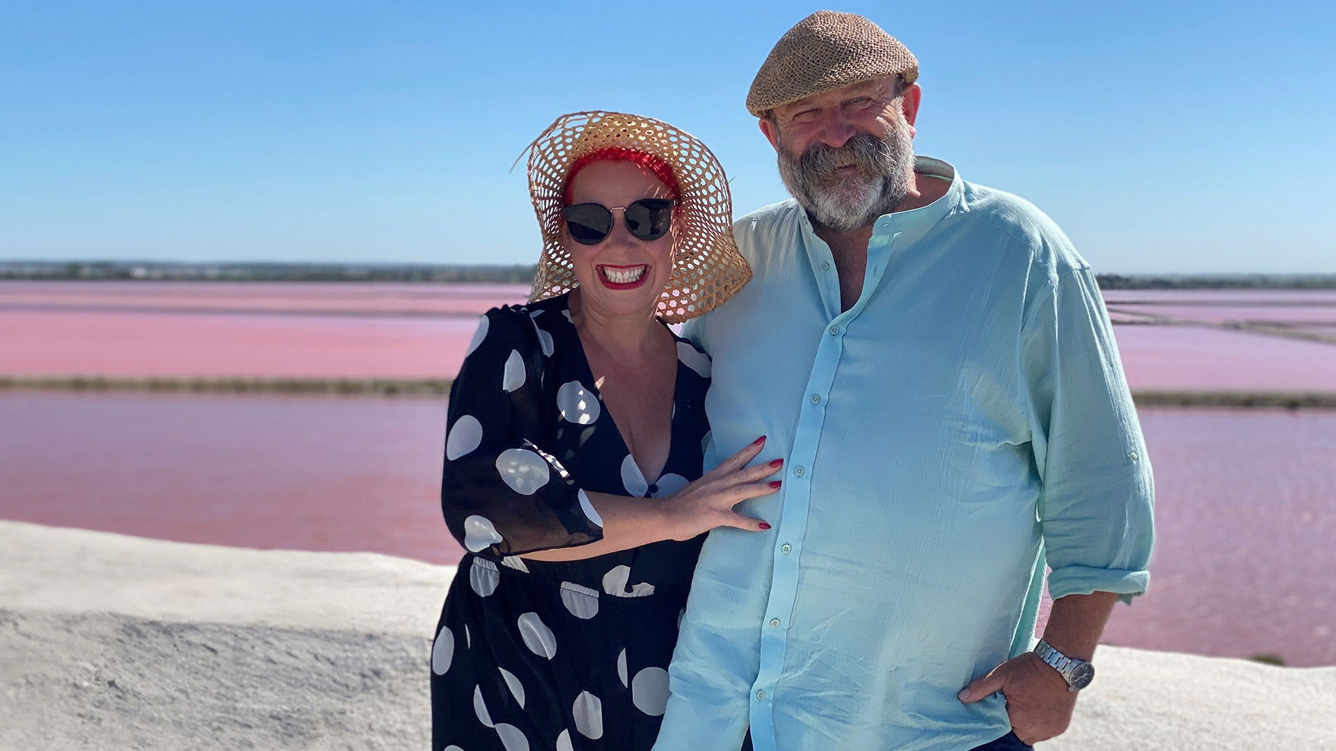 Backdrop for Secret France with Dick and Angel