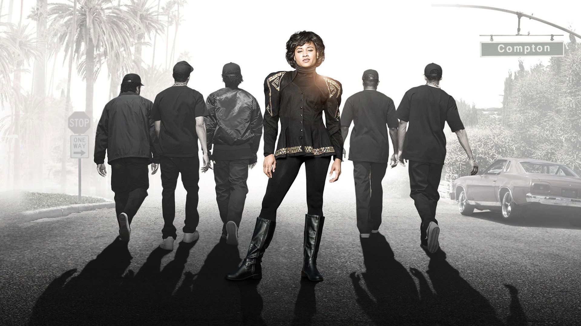 Backdrop for Surviving Compton: Dre, Suge and Michel'le