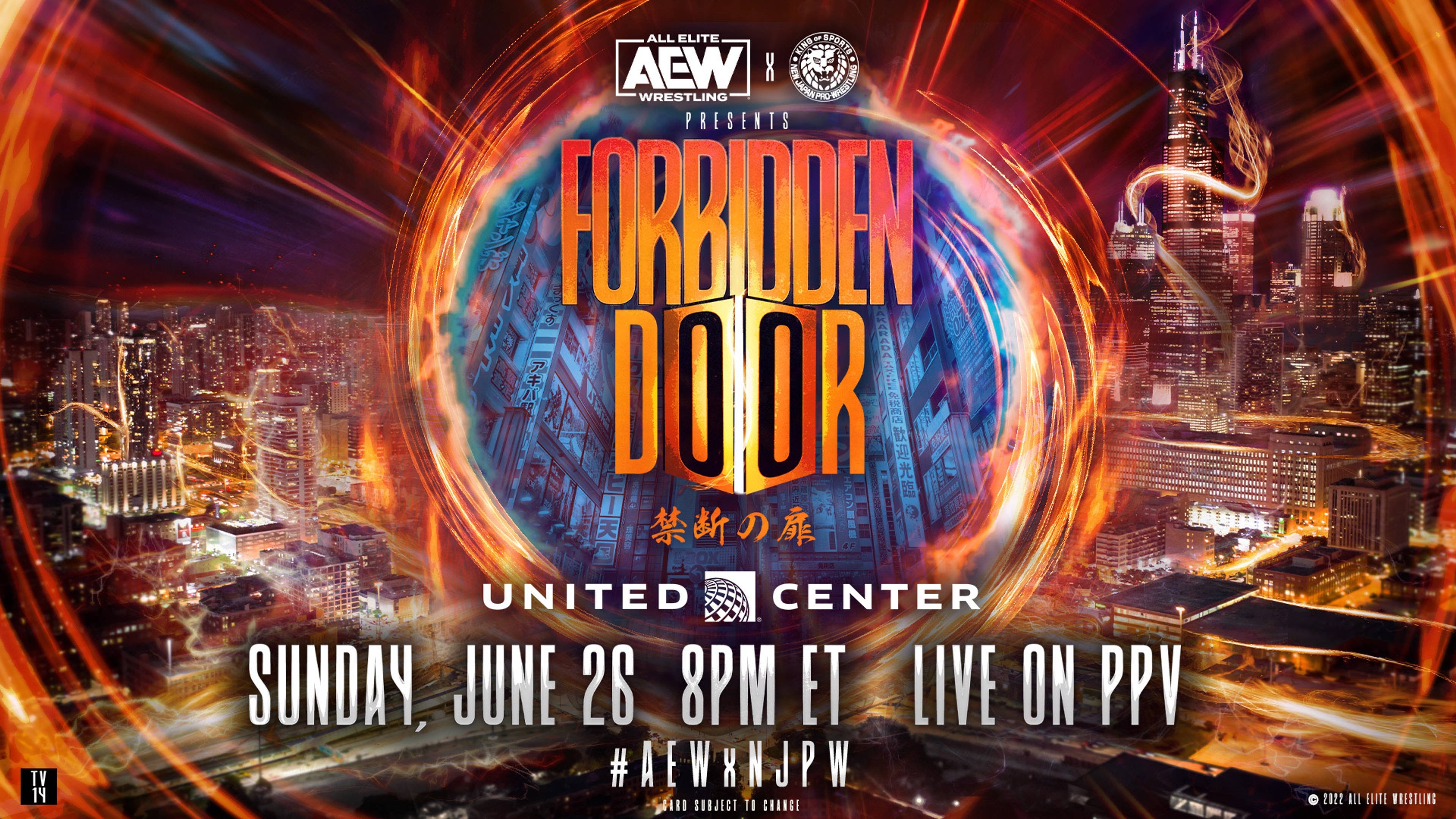 Backdrop for AEW x NJPW Presents Forbidden Door 2022