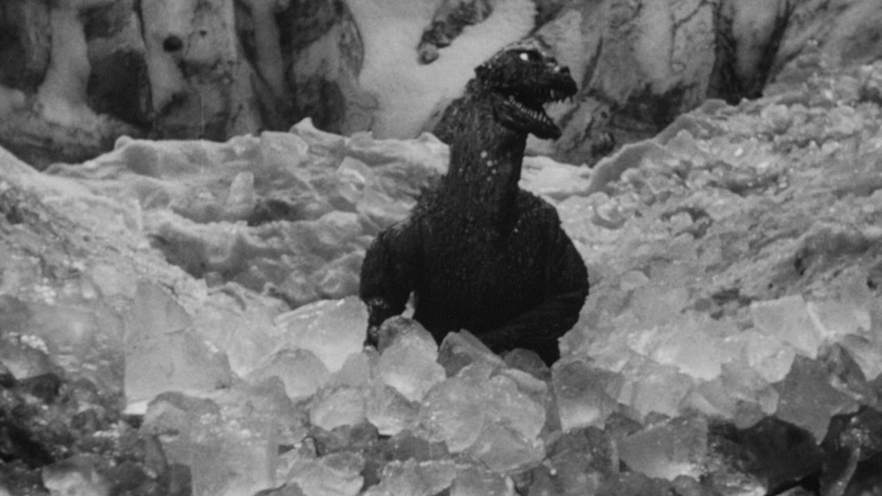 Backdrop for Godzilla Raids Again