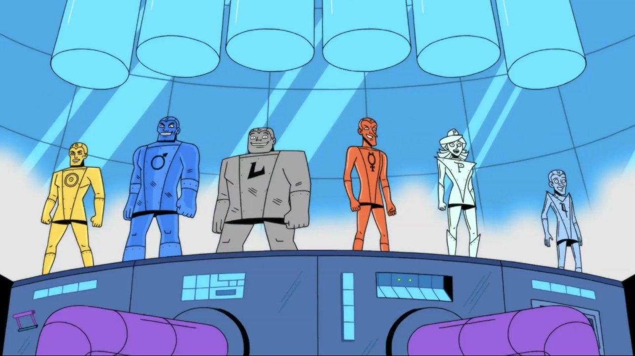 Backdrop for Metal Men