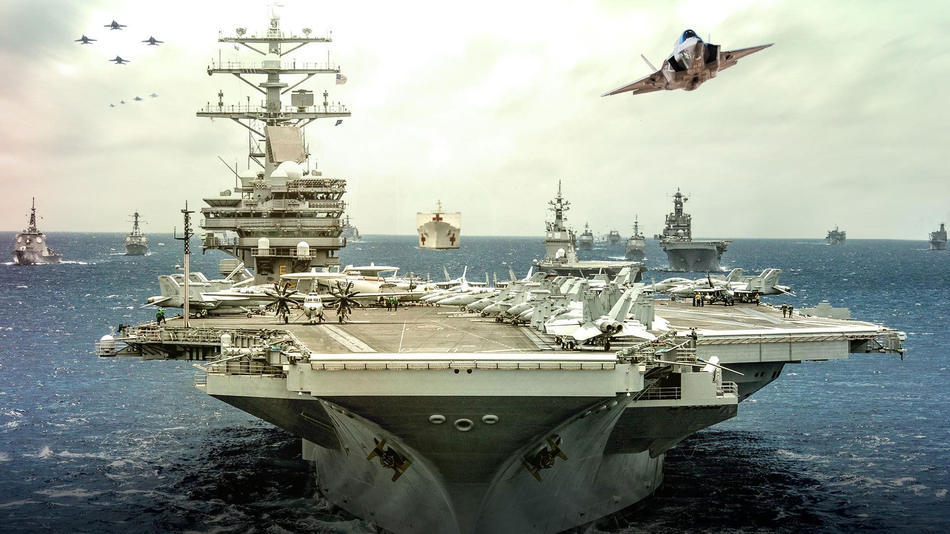 Backdrop for Aircraft Carrier: Guardian of the Seas