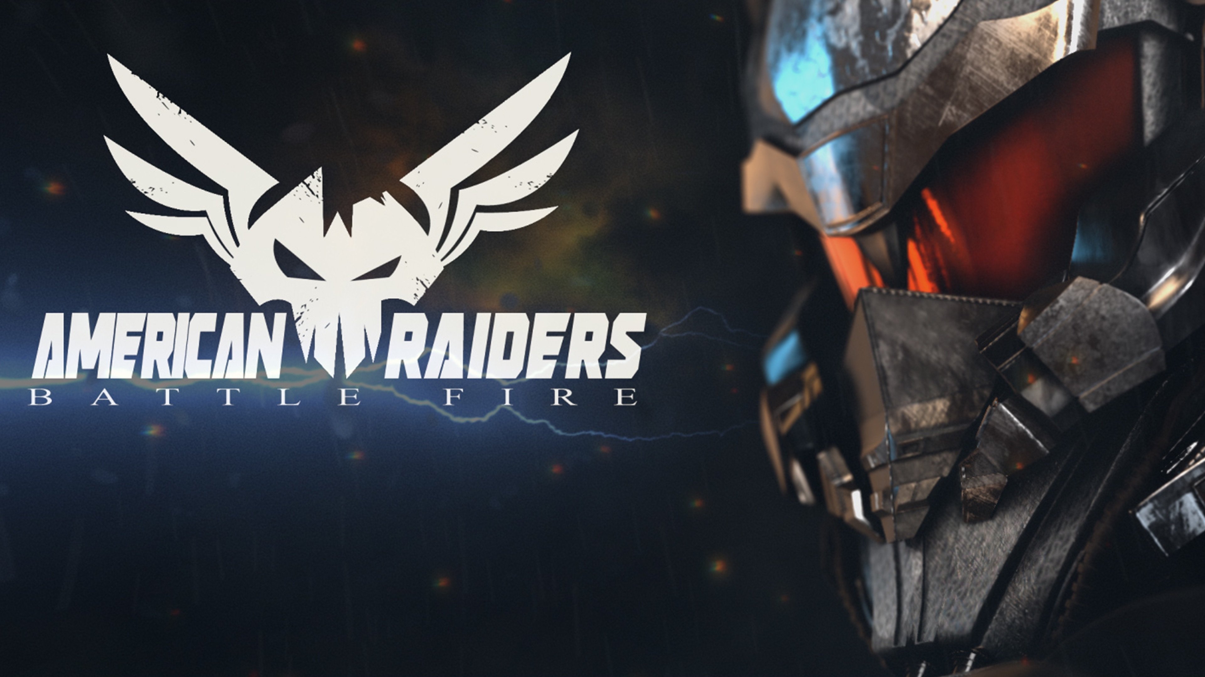 Backdrop for American Raiders Battle Fire