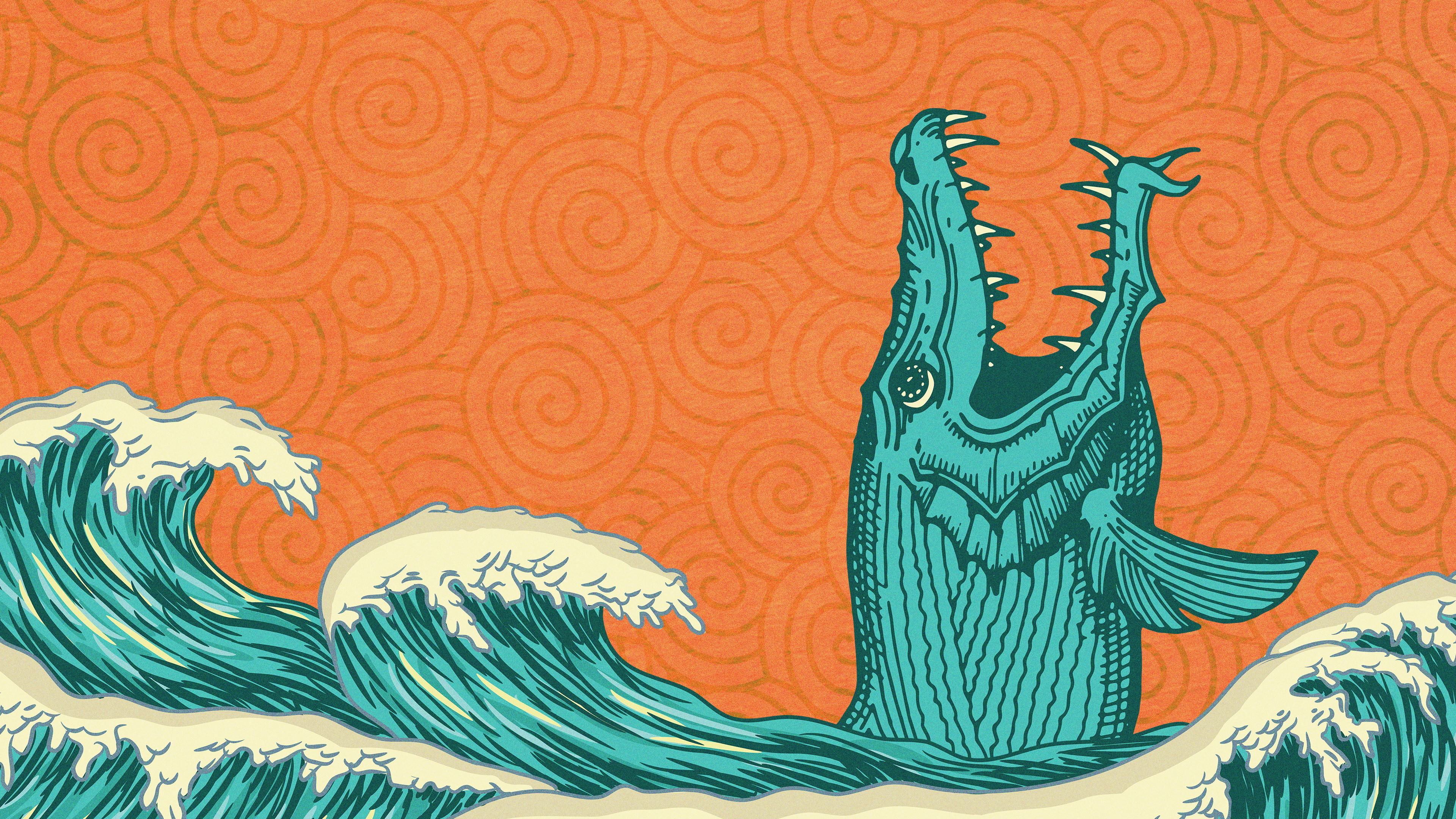 Backdrop for Alien Sharks: Ghosts of Japan