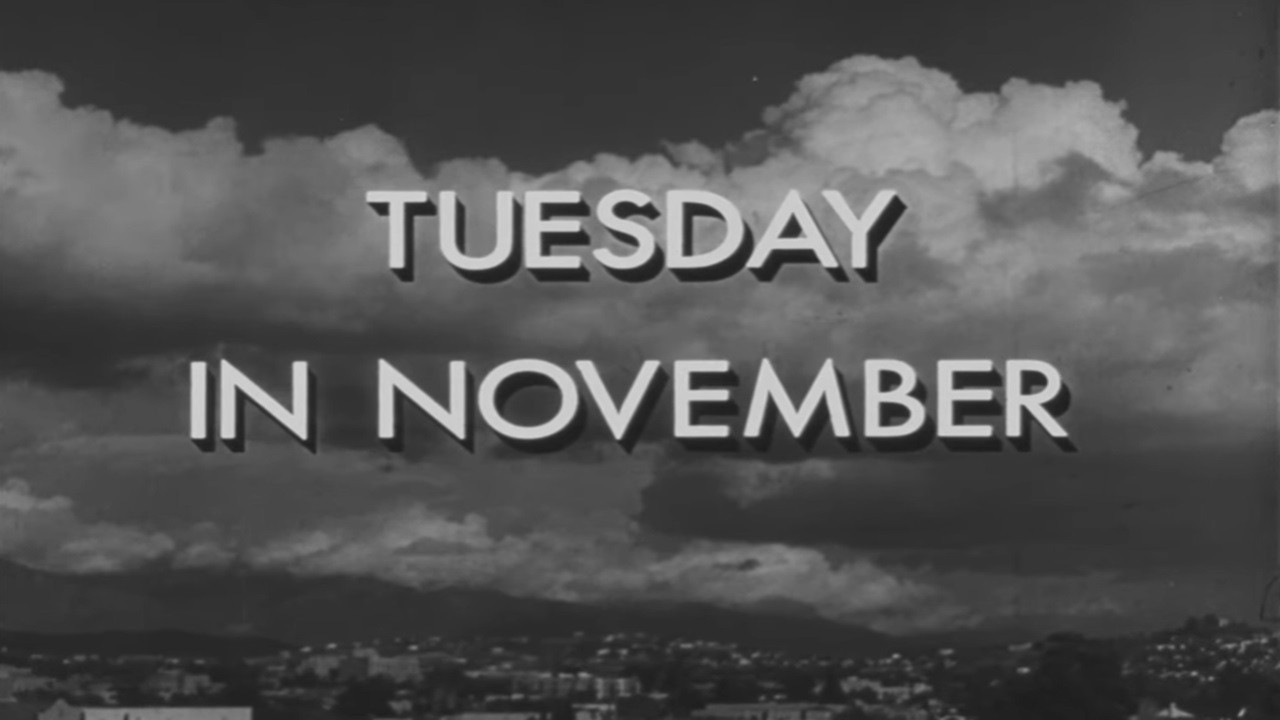 Backdrop for Tuesday in November