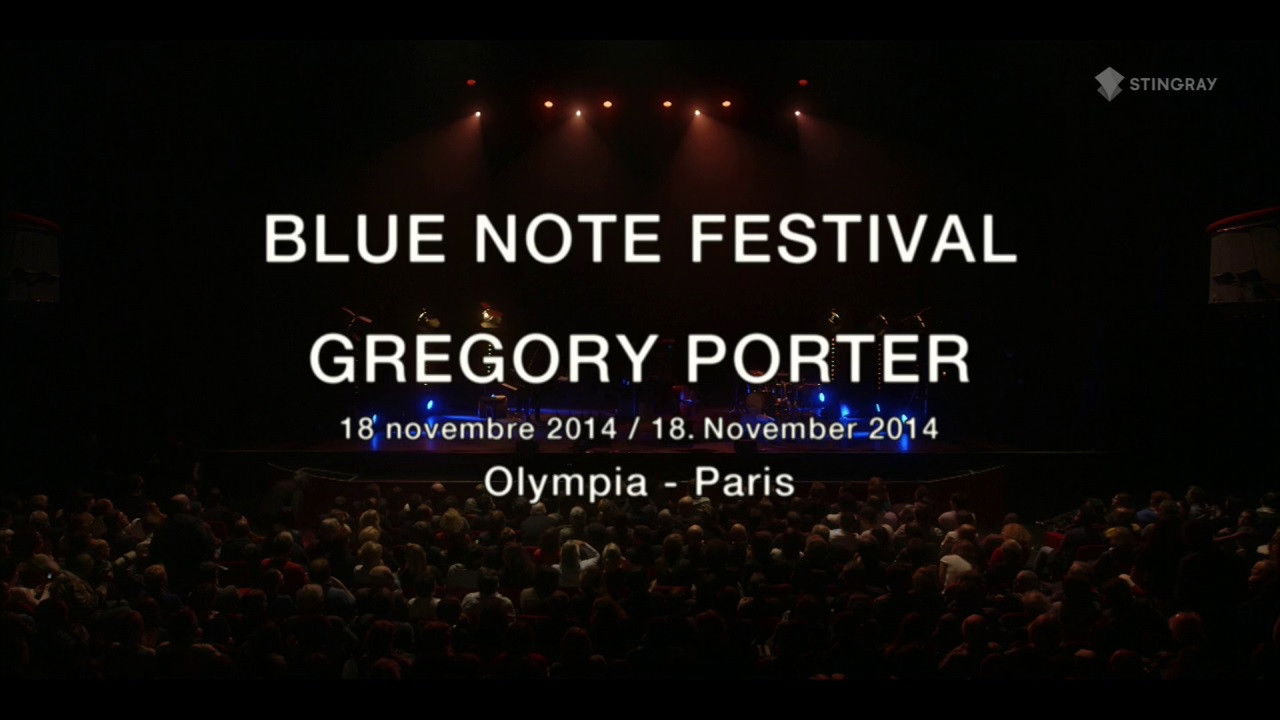 Backdrop for Gregory Porter at the Blue Note Festival - 2014