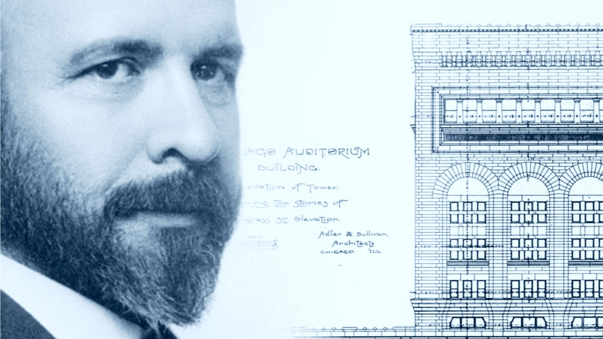 Backdrop for Louis Sullivan: the Struggle for American Architecture
