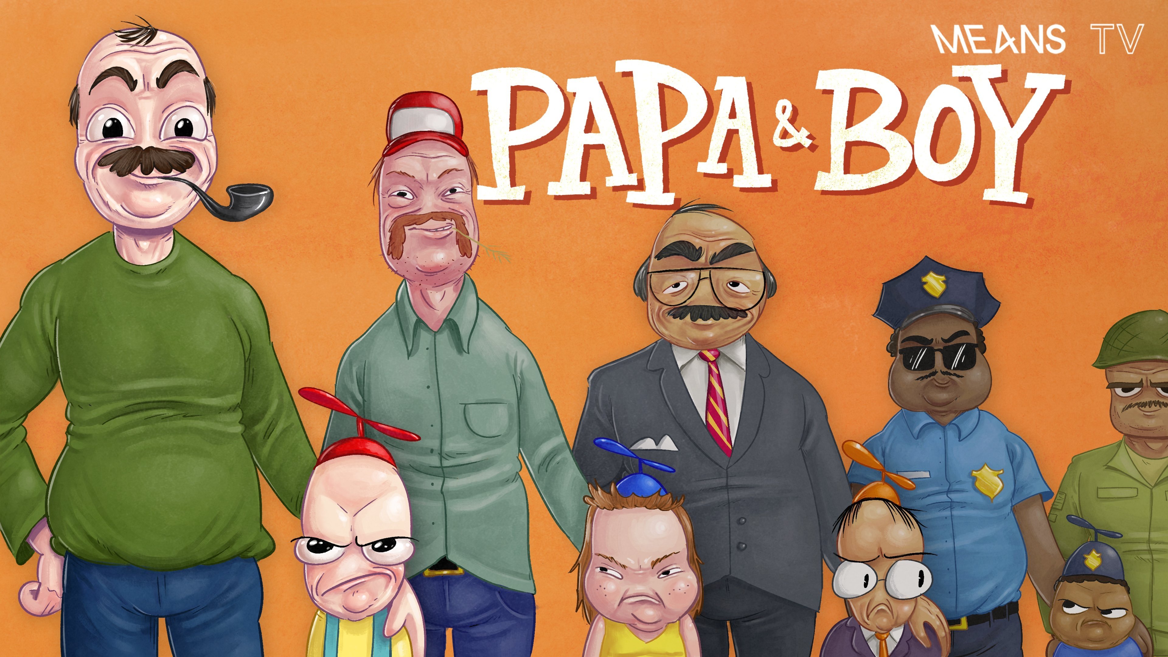 Backdrop for Papa & Boy