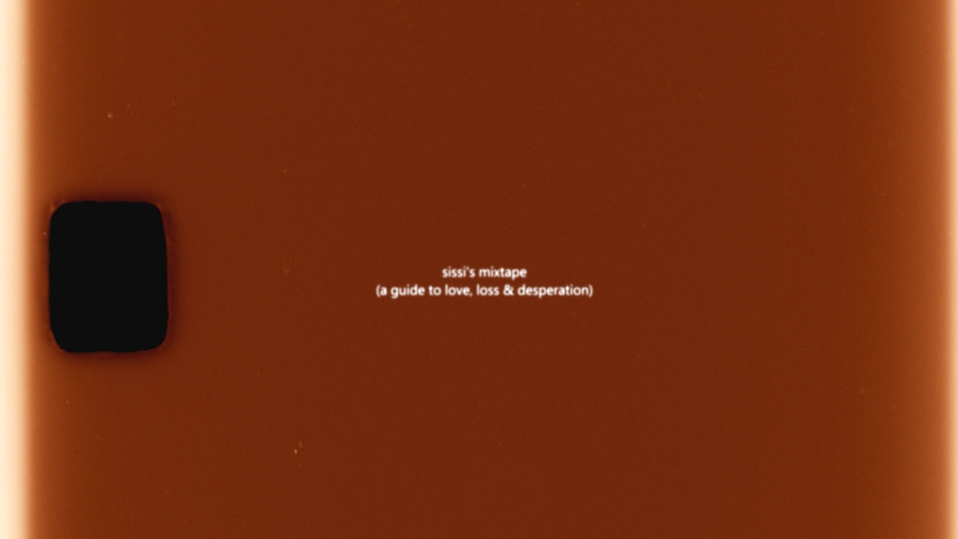 Backdrop for sissi's mixtape (a guide to love, loss & desperation)