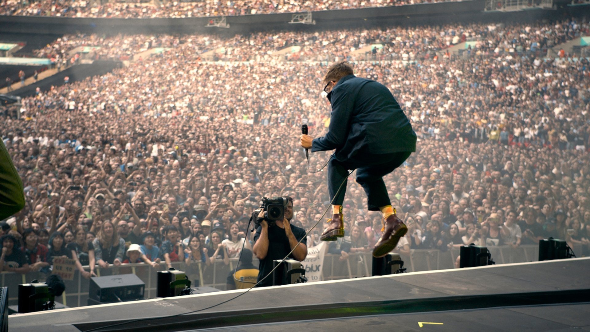 Backdrop for blur: Live at Wembley Stadium