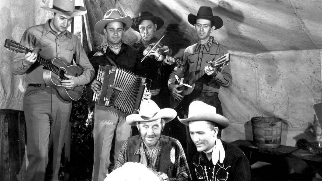 Backdrop for Six-Gun Serenade