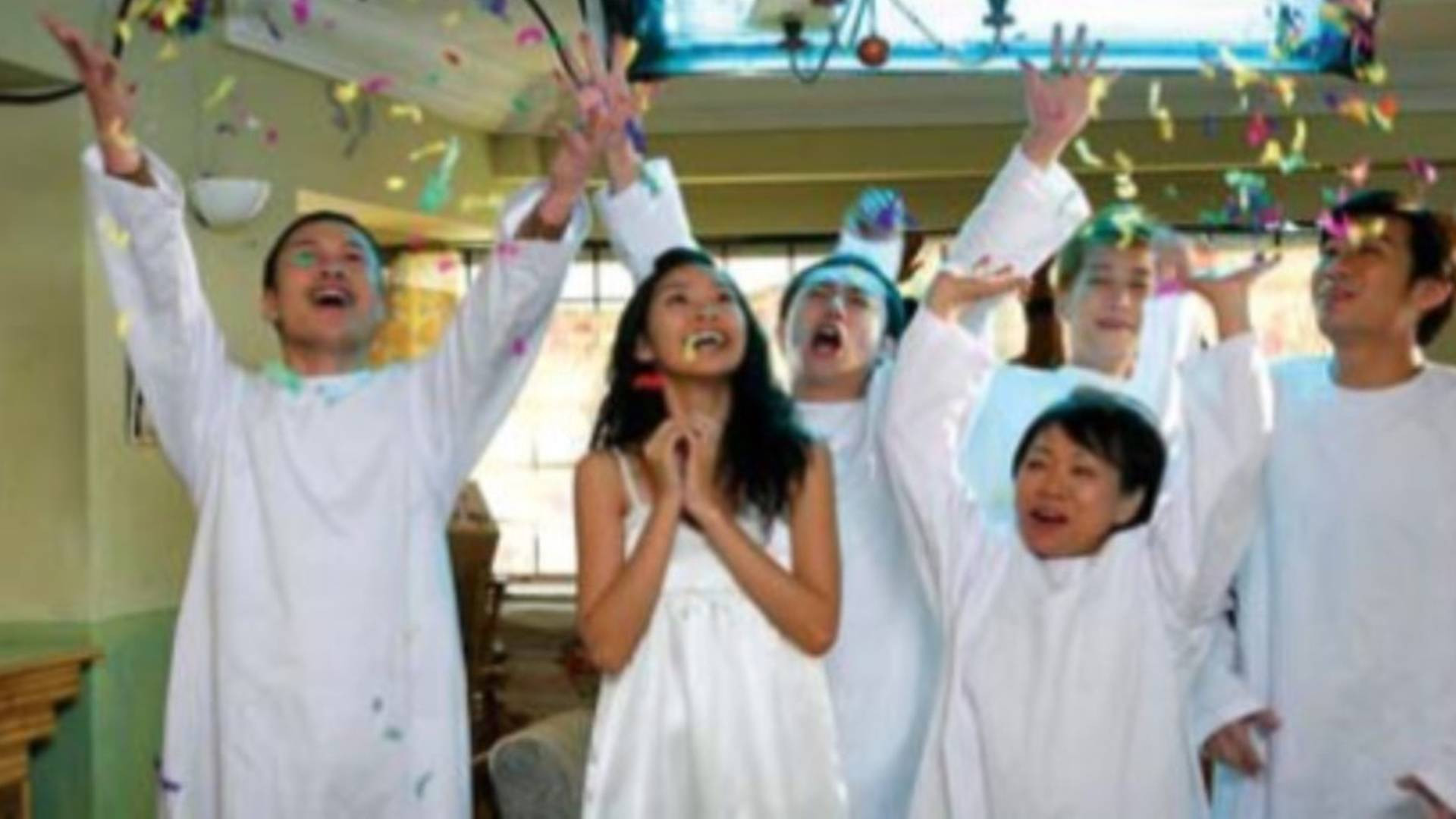 Backdrop for Men in White