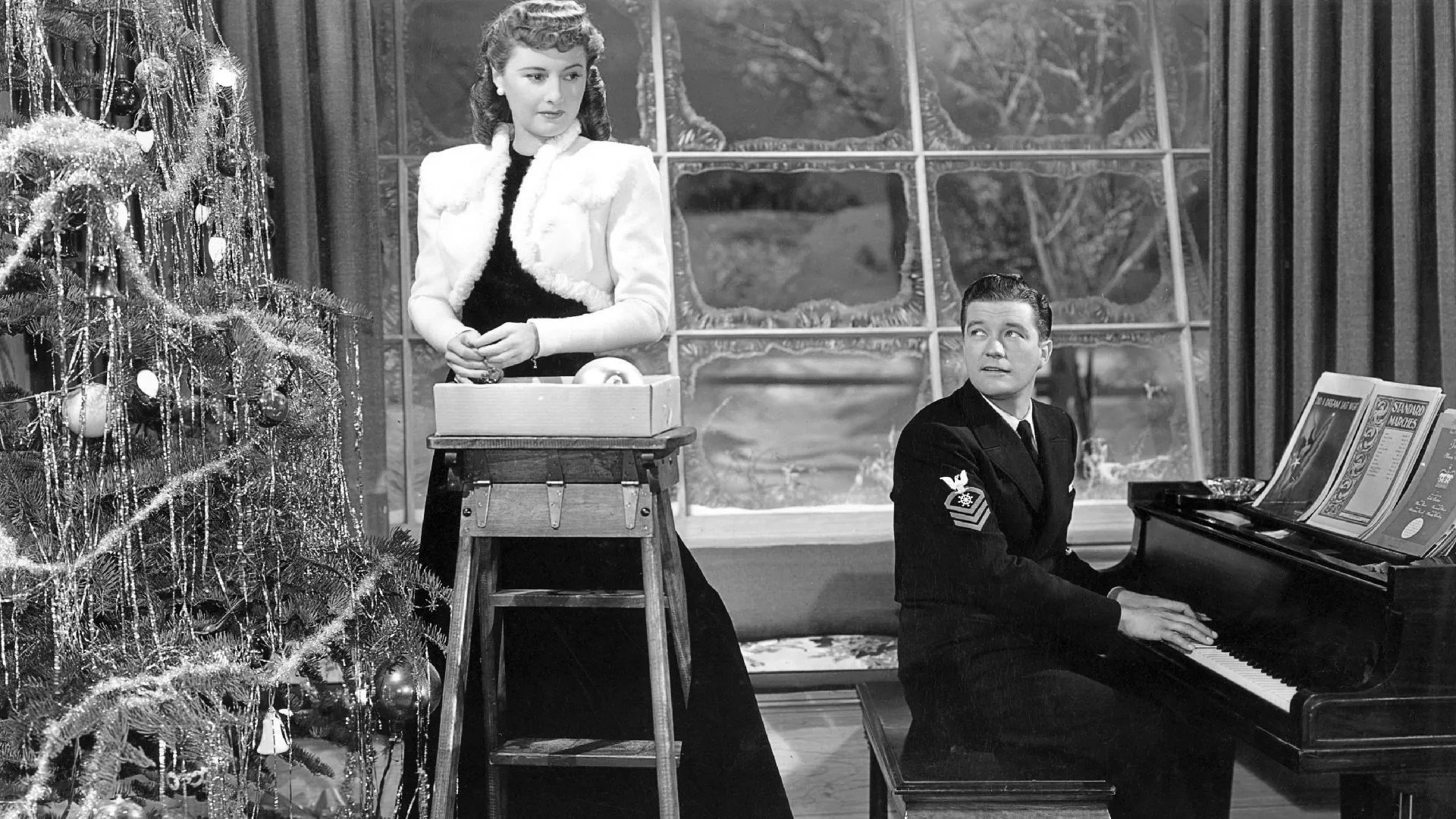 Backdrop for Christmas in Connecticut