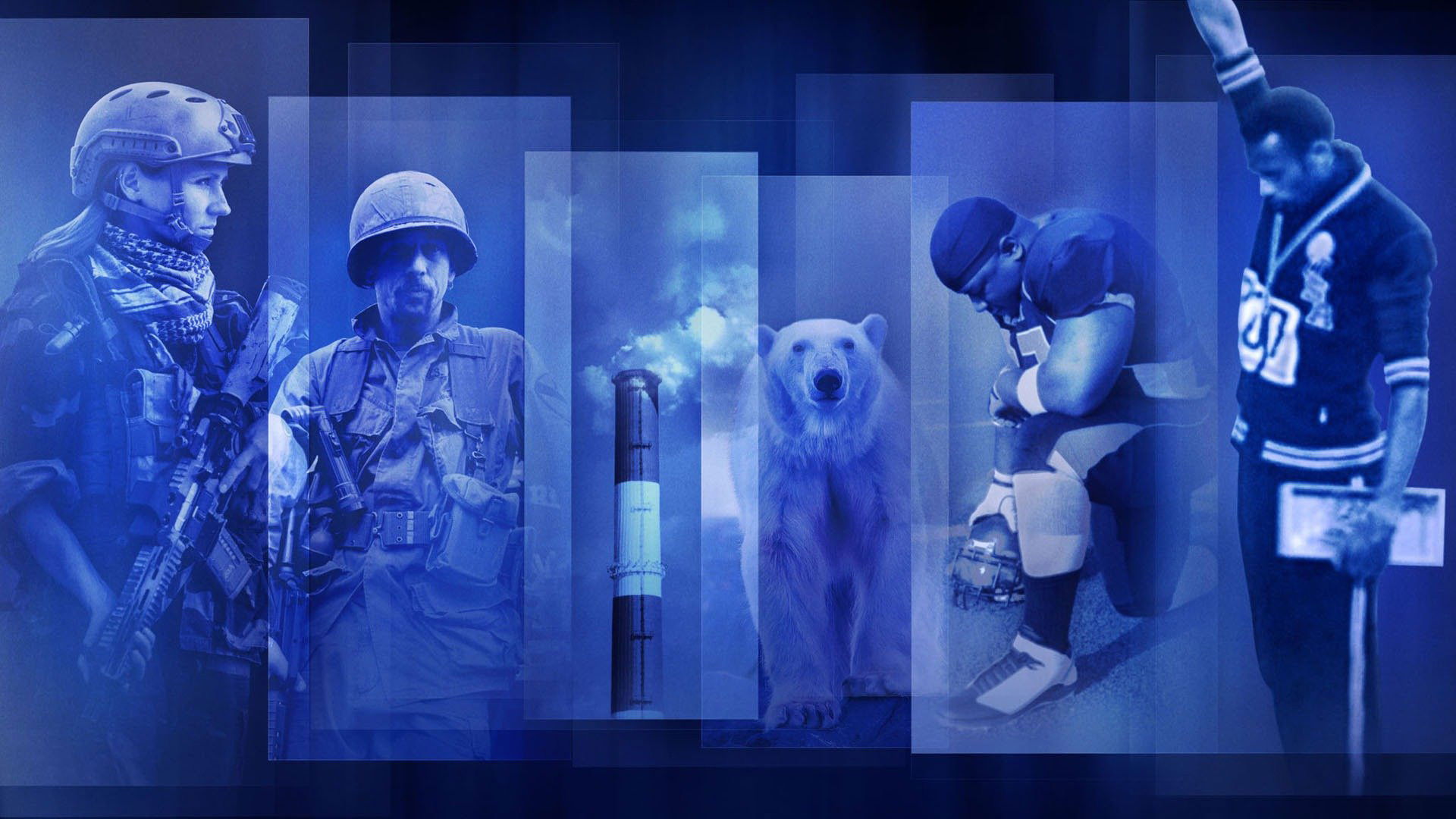 Backdrop for Retro Report on PBS