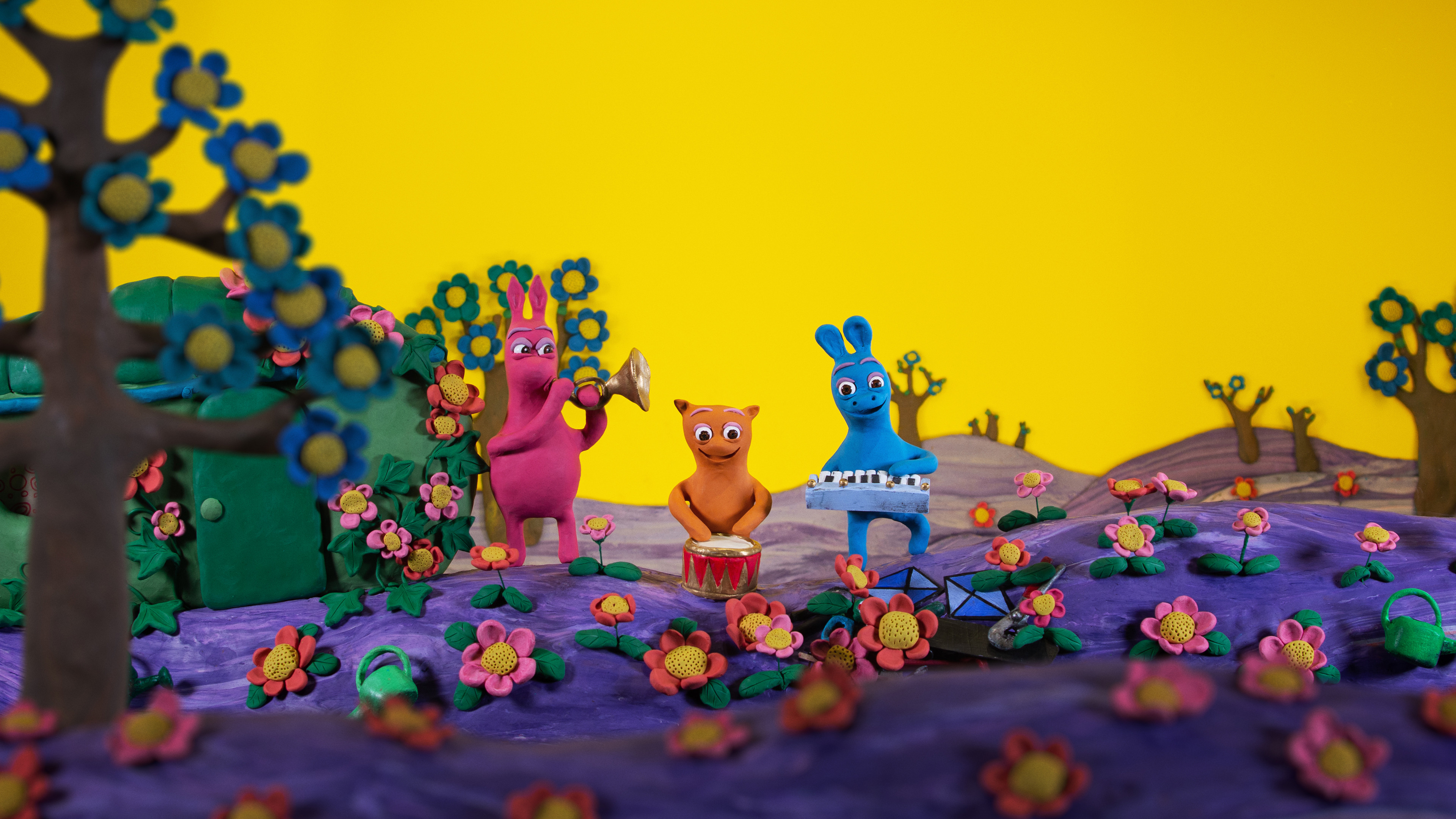 Backdrop for Snip, Snap, Snut and the Squares