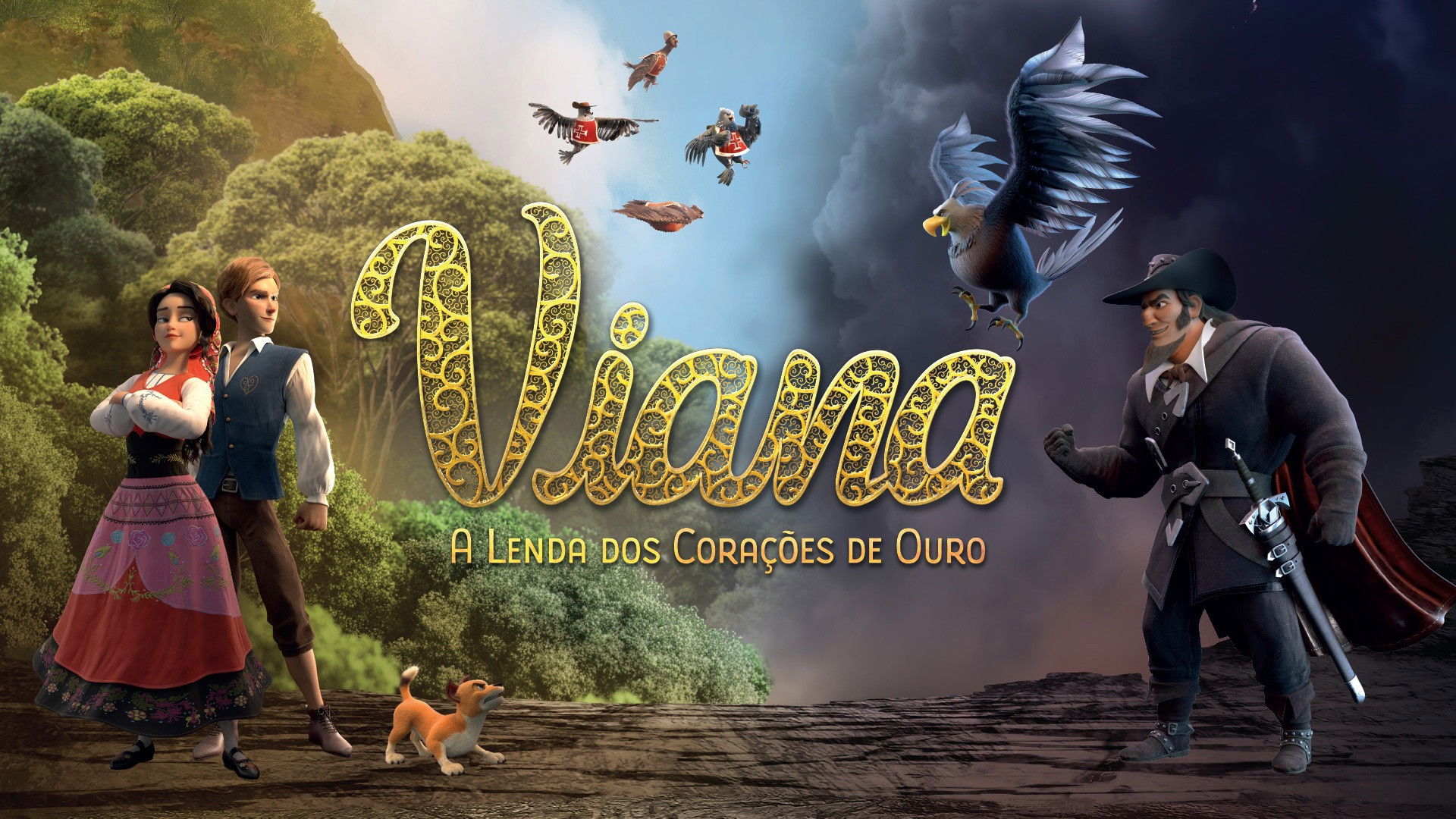 Backdrop for Viana – The Legend of the Golden Hearts