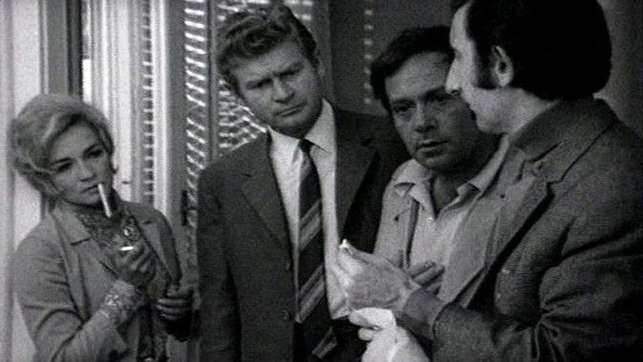 Backdrop for The Murderer is in the House