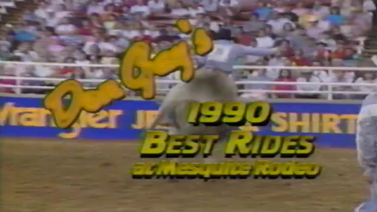 Backdrop for Don Gay's Best Rides at Mesquite Rodeo 1990