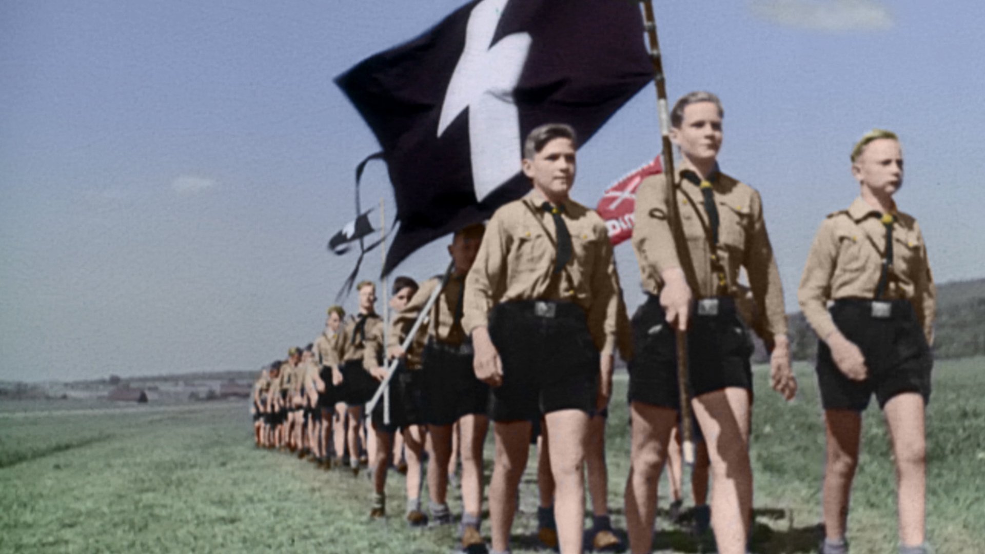 Backdrop for Hitler Youth