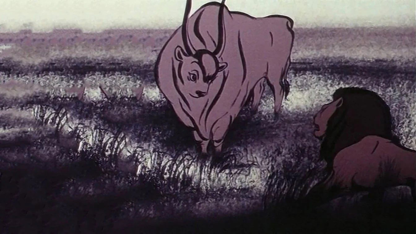 Backdrop for Lion and Bull