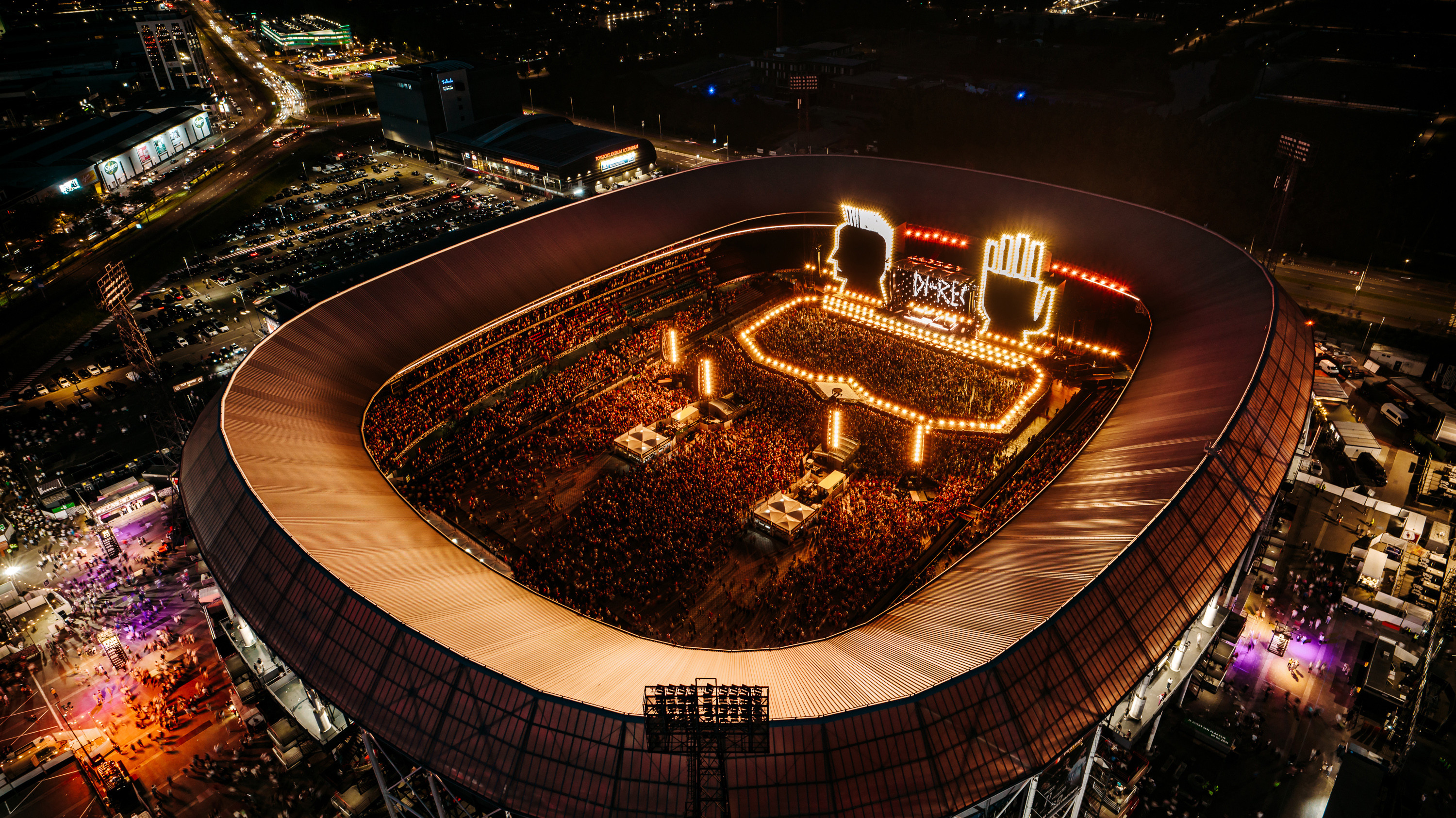 Backdrop for DI-RECT Live at De Kuip