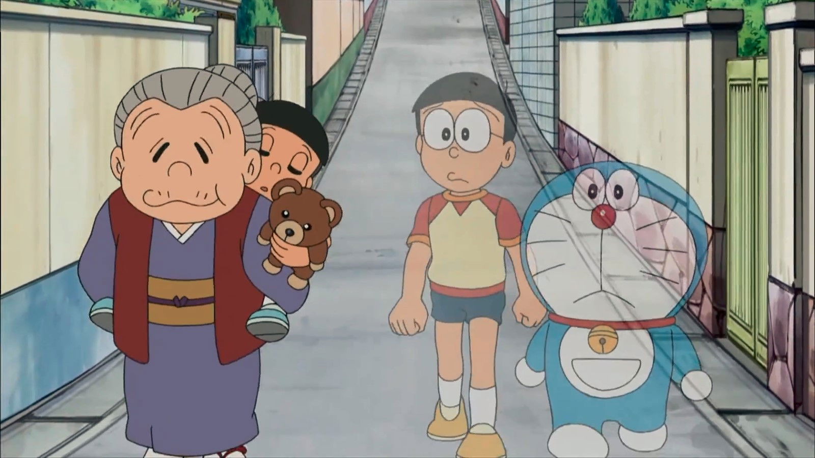 Backdrop for Doraemon: A Grandmother's Recollections