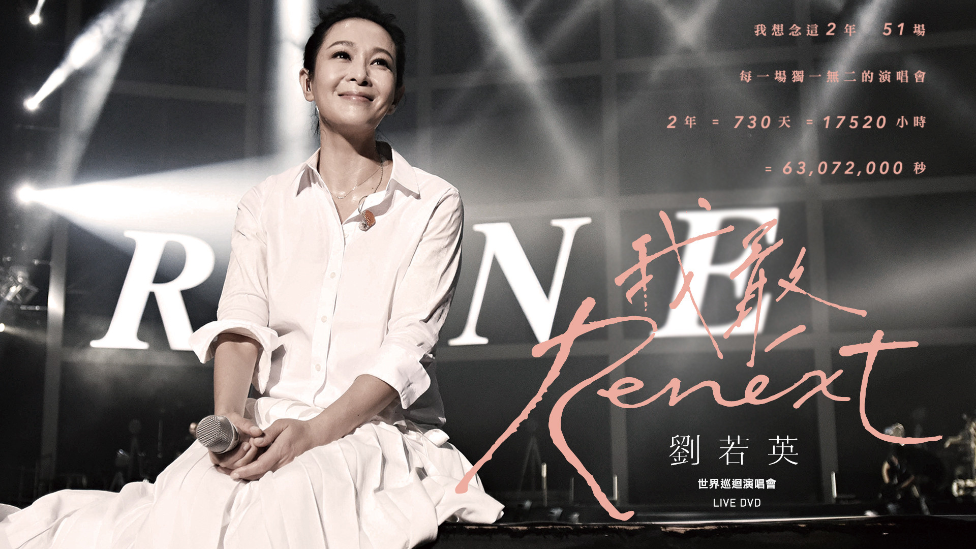 Backdrop for Rene Liu Renext I dare 2017 world tour