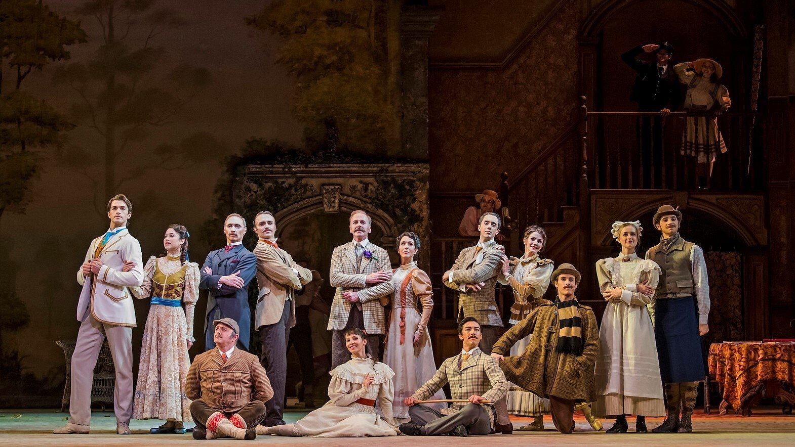 Backdrop for Concerto / Enigma Variations / Raymonda Act III (Royal Ballet)