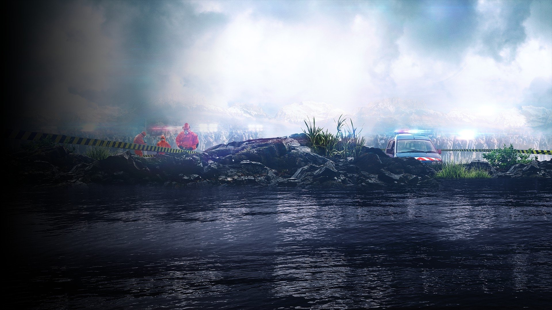 Backdrop for Fear by the Lake