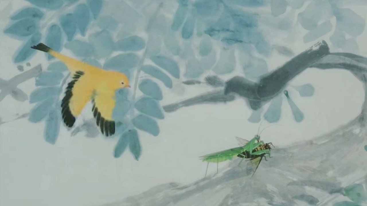 Backdrop for The Praying Mantis