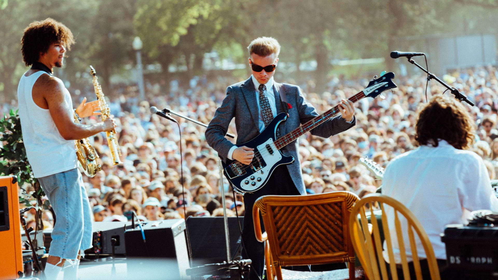 Backdrop for black midi: Pitchfork Music Festival 2021