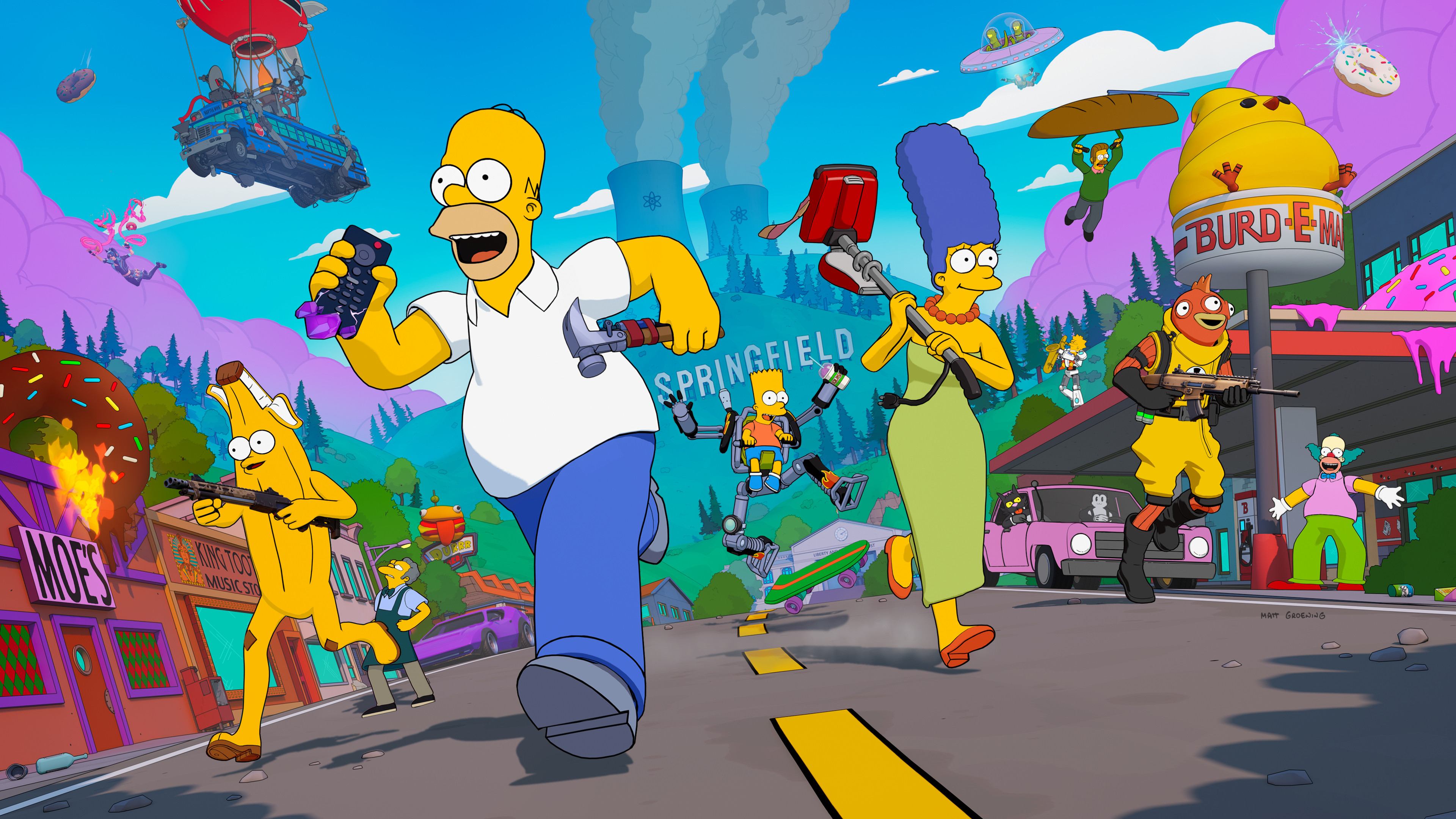 Backdrop for Fortnite x The Simpsons