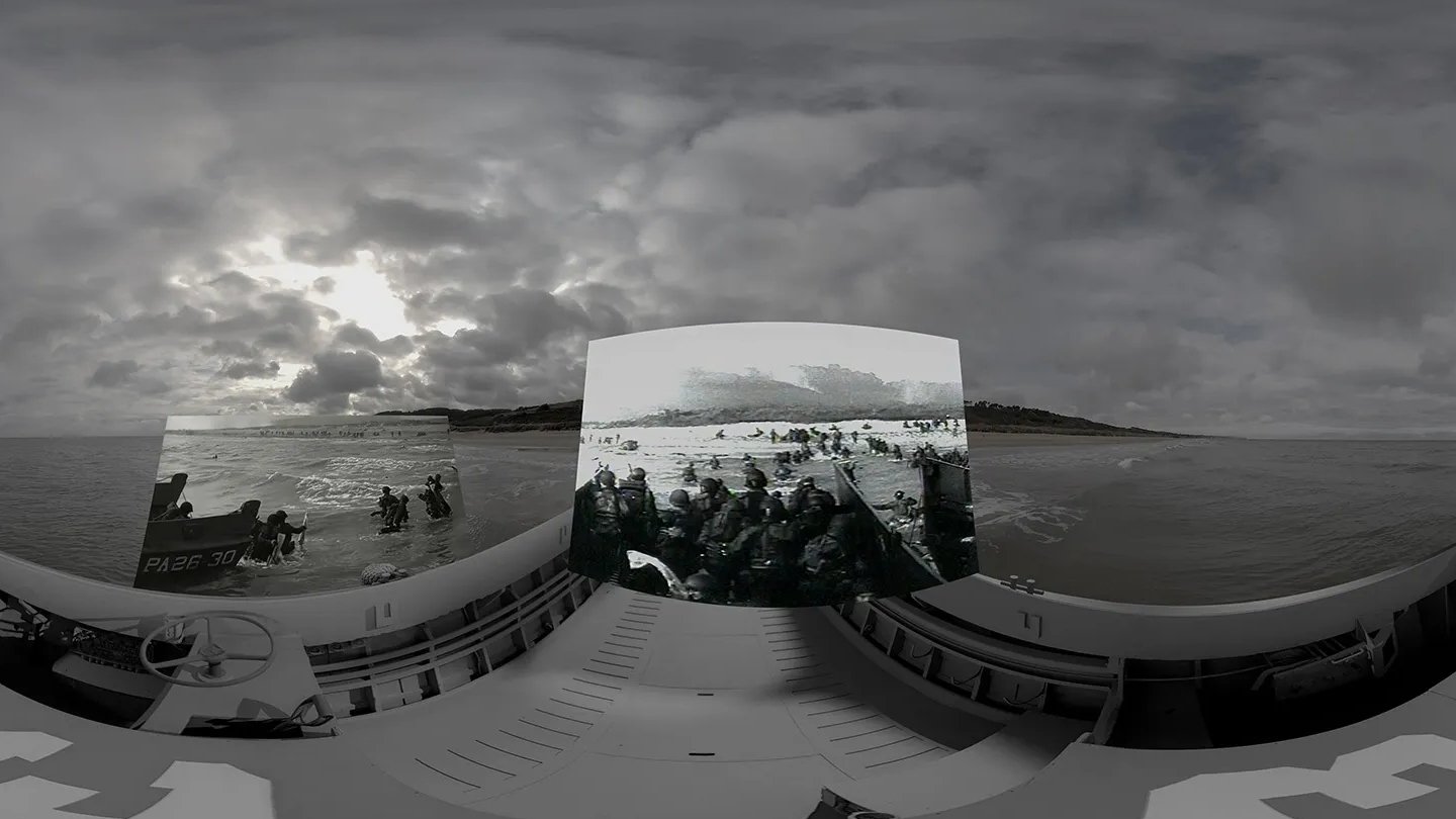 Backdrop for Omaha Beach