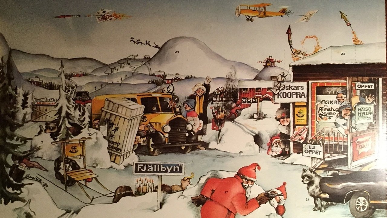 Backdrop for Julstrul med Staffan och Bengt