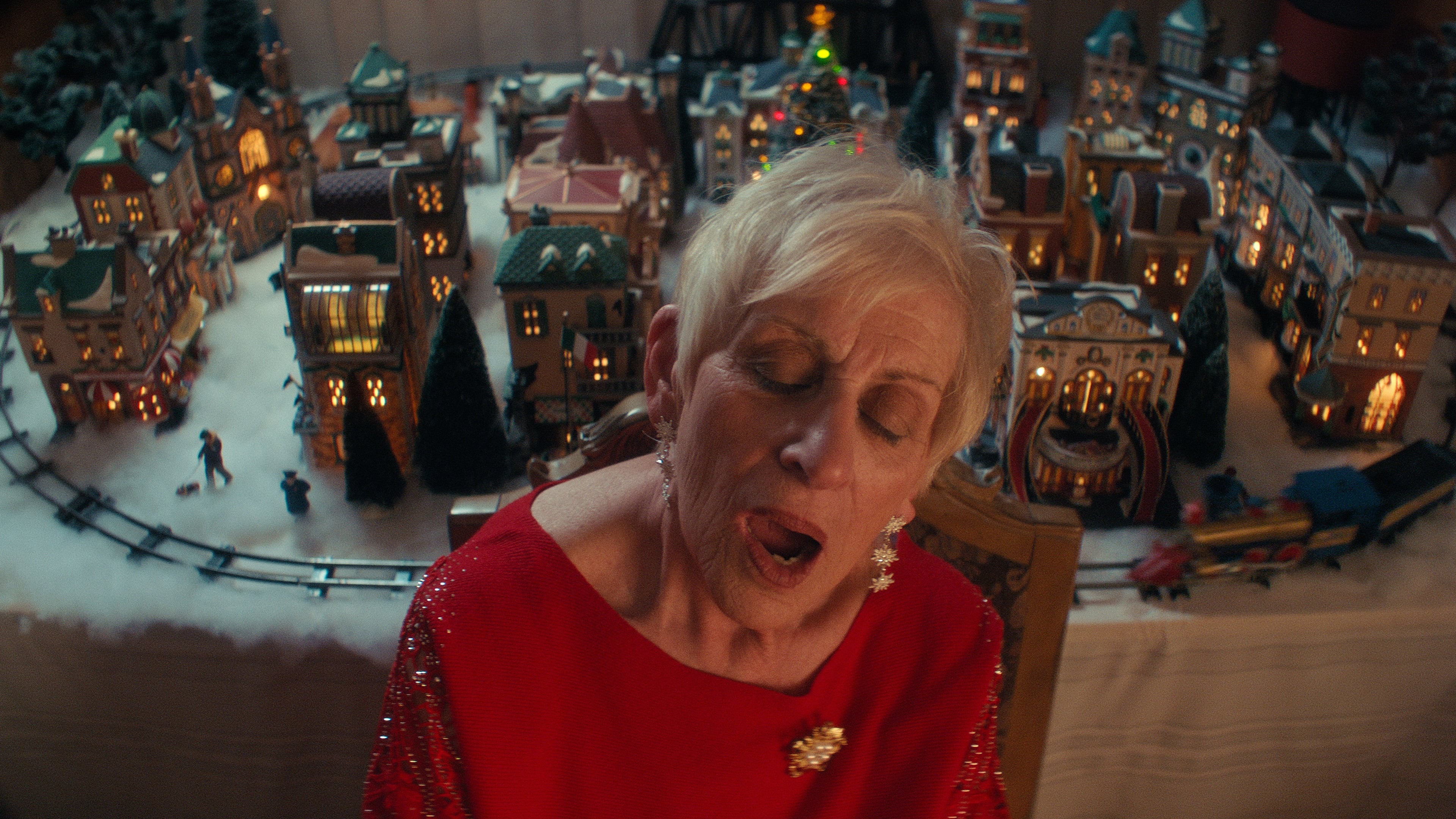 Backdrop for Christmas Eve in Miller's Point