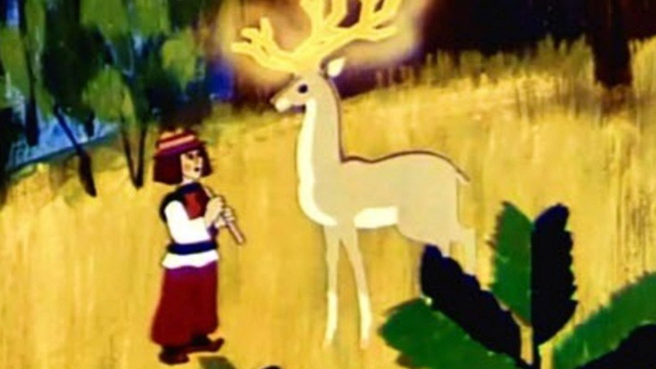 Backdrop for The Golden-Horned Deer