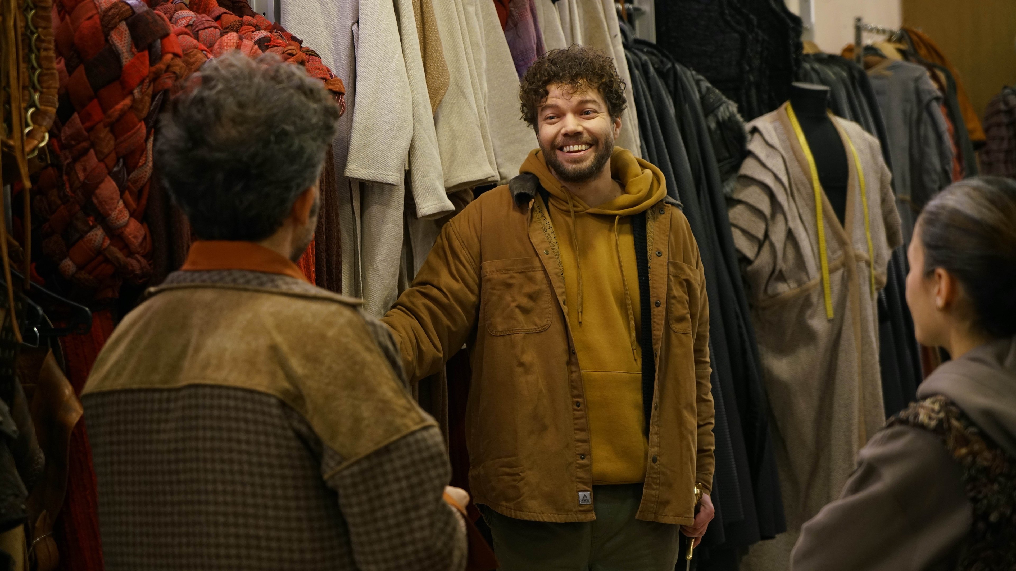 Backdrop for Mask: With a Polite Smile