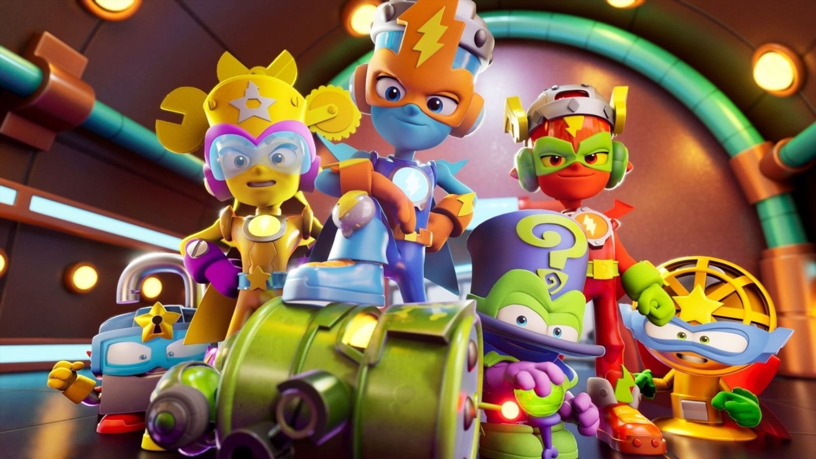 Backdrop for Superthings Rivals of Kaboom, Kazoom Power