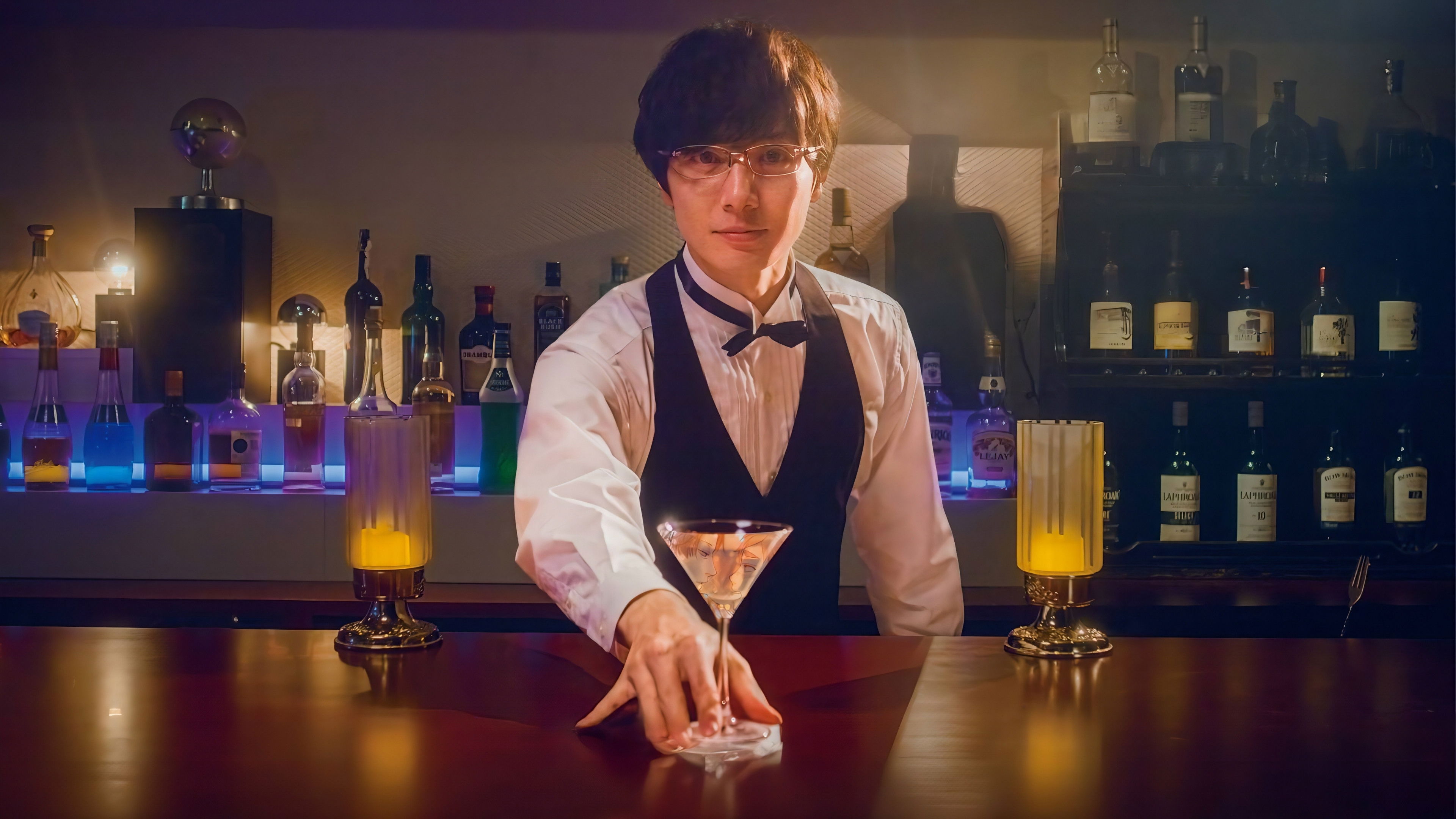 Backdrop for Accomplishment of Fudanshi Bartender