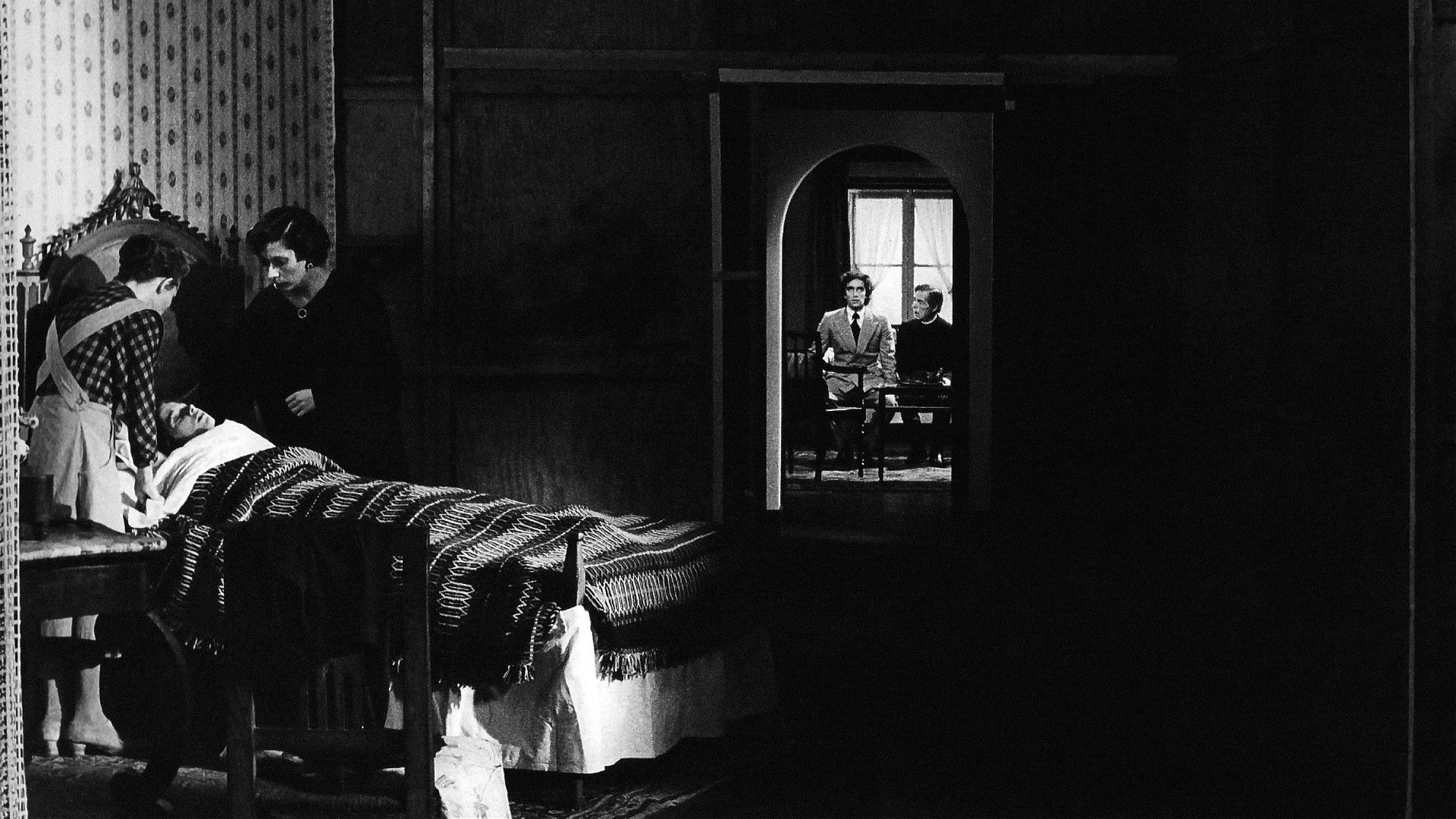 Backdrop for Benilde or the Virgin Mother