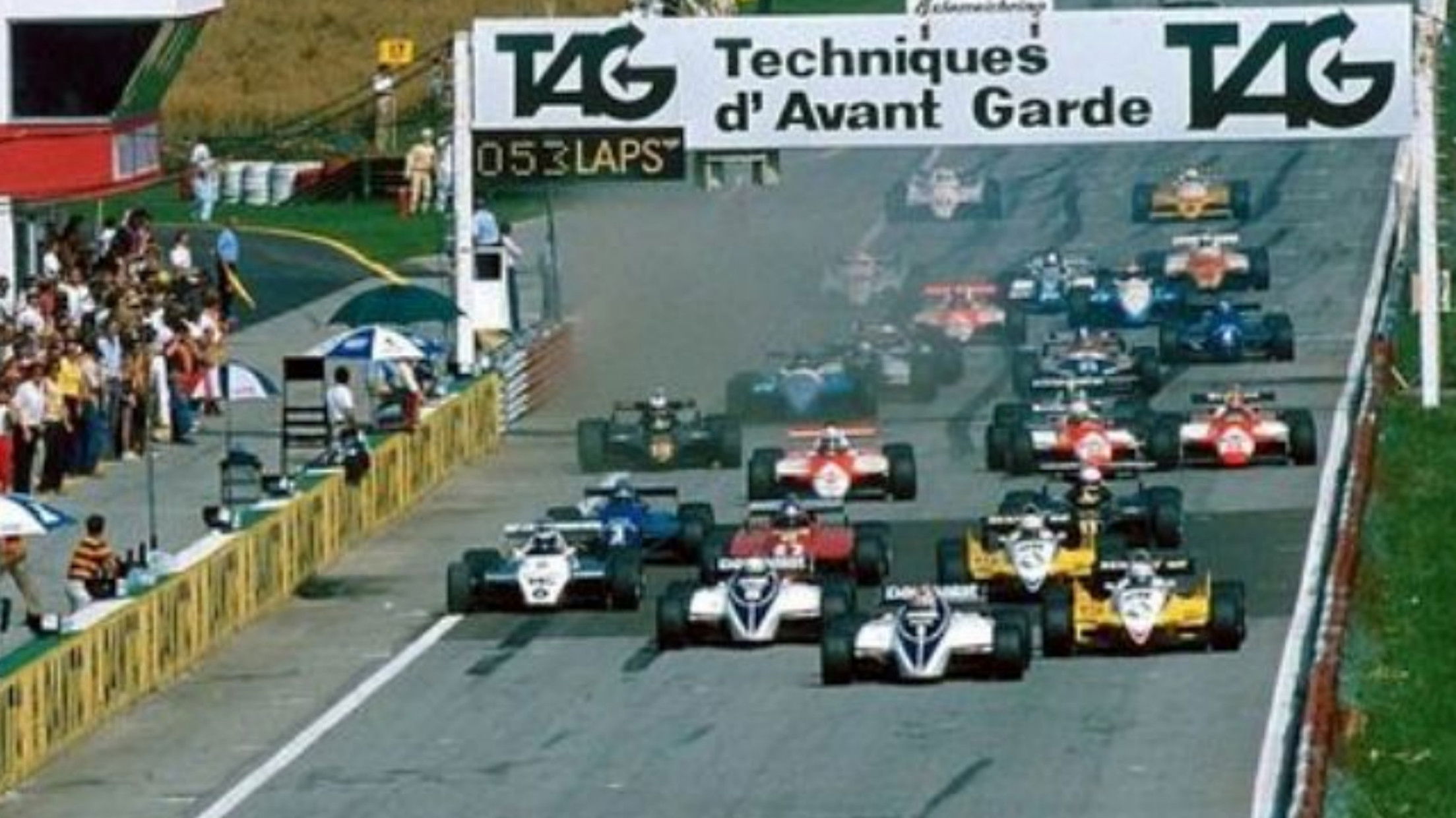 Backdrop for 1982 FIA Formula One World Championship Season Review