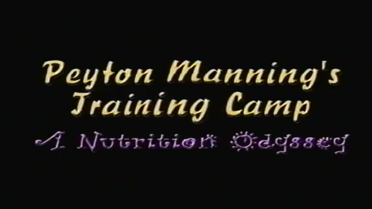 Backdrop for Peyton Manning's Training Camp a Nutrition Odyssey Video