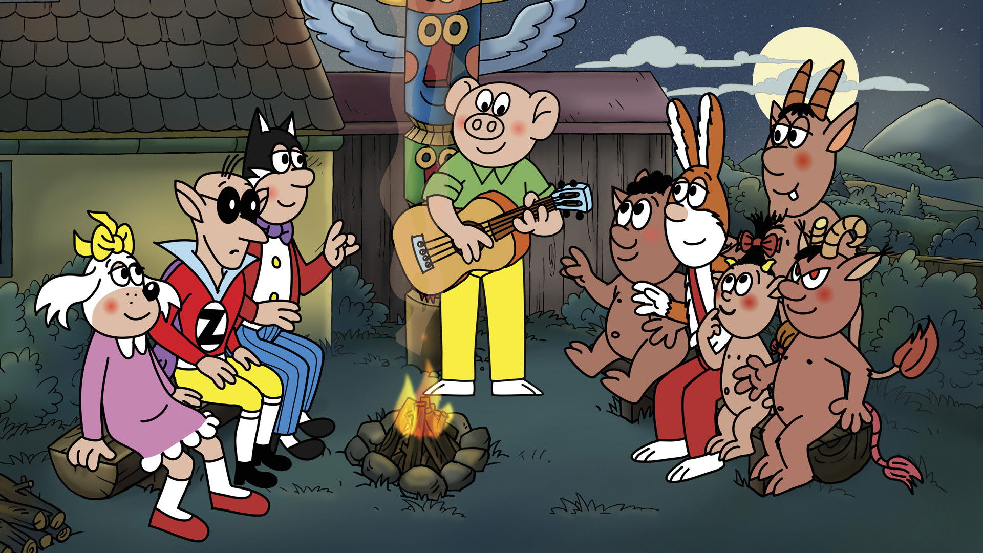 Backdrop for Velké dobrodružství Čtyřlístku