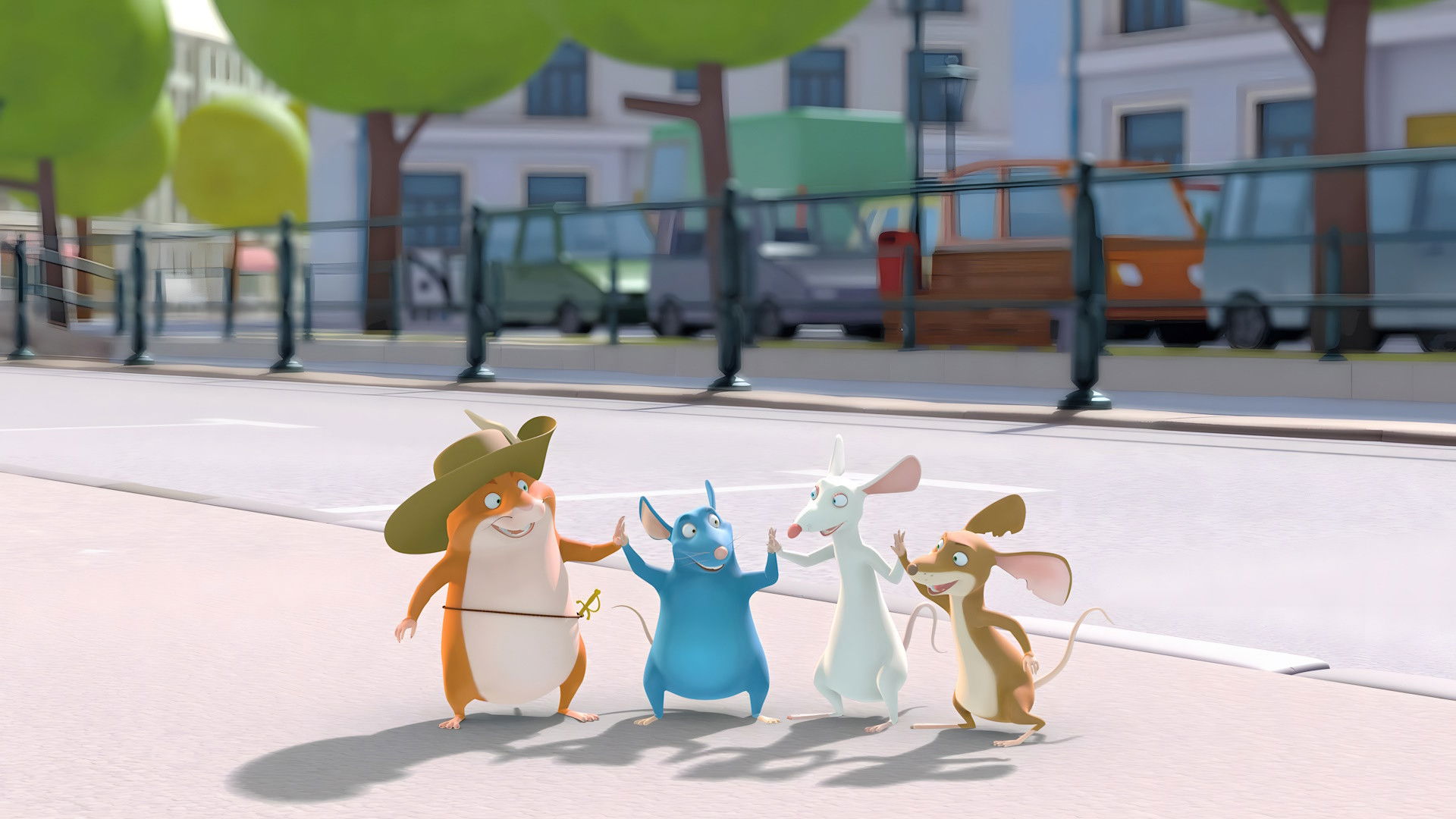 Backdrop for The Muscle Animals