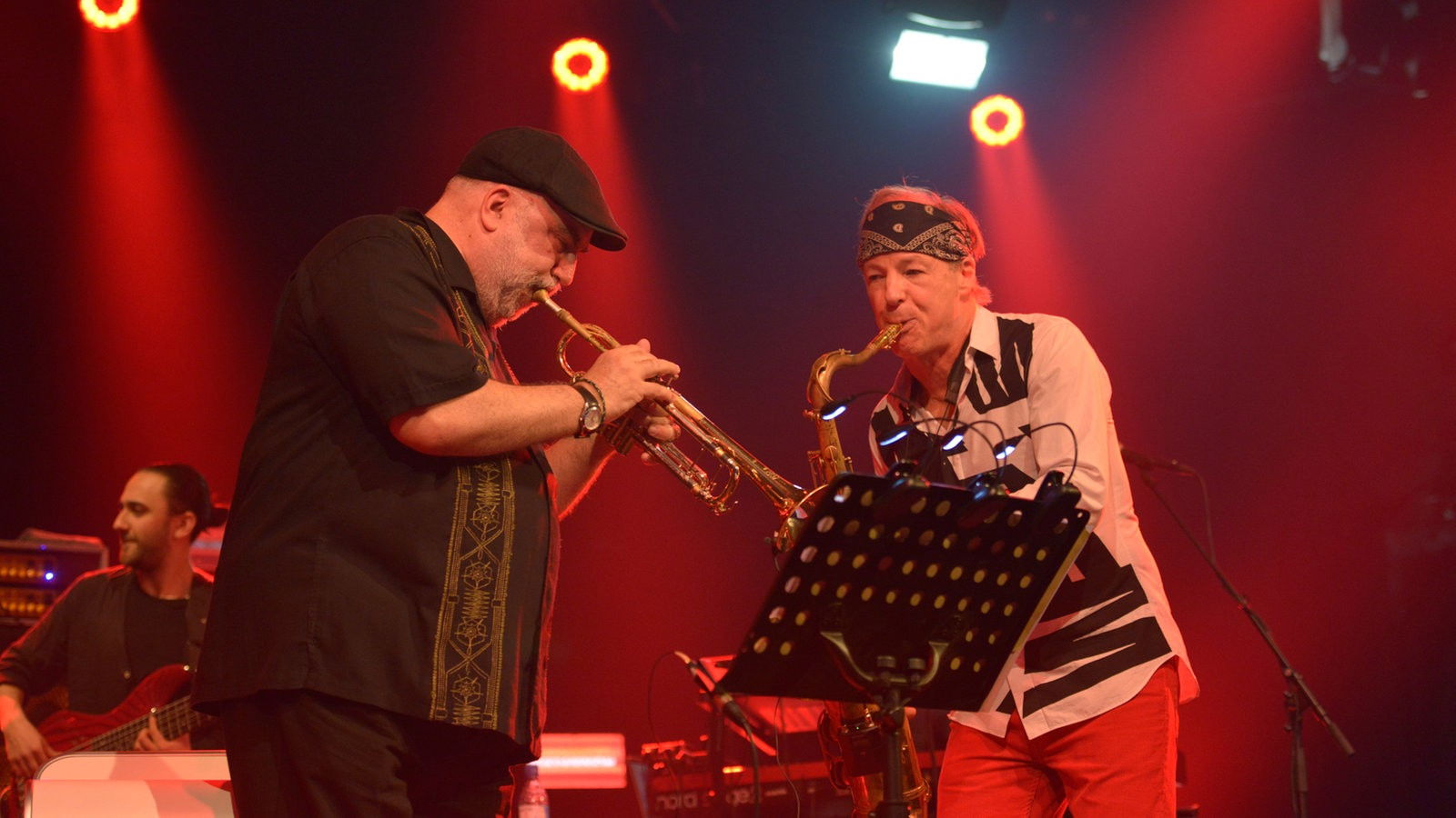 Backdrop for Soulbop XL  Randy Brecker  Bill Evans - Leverkusener Jazztage 2018