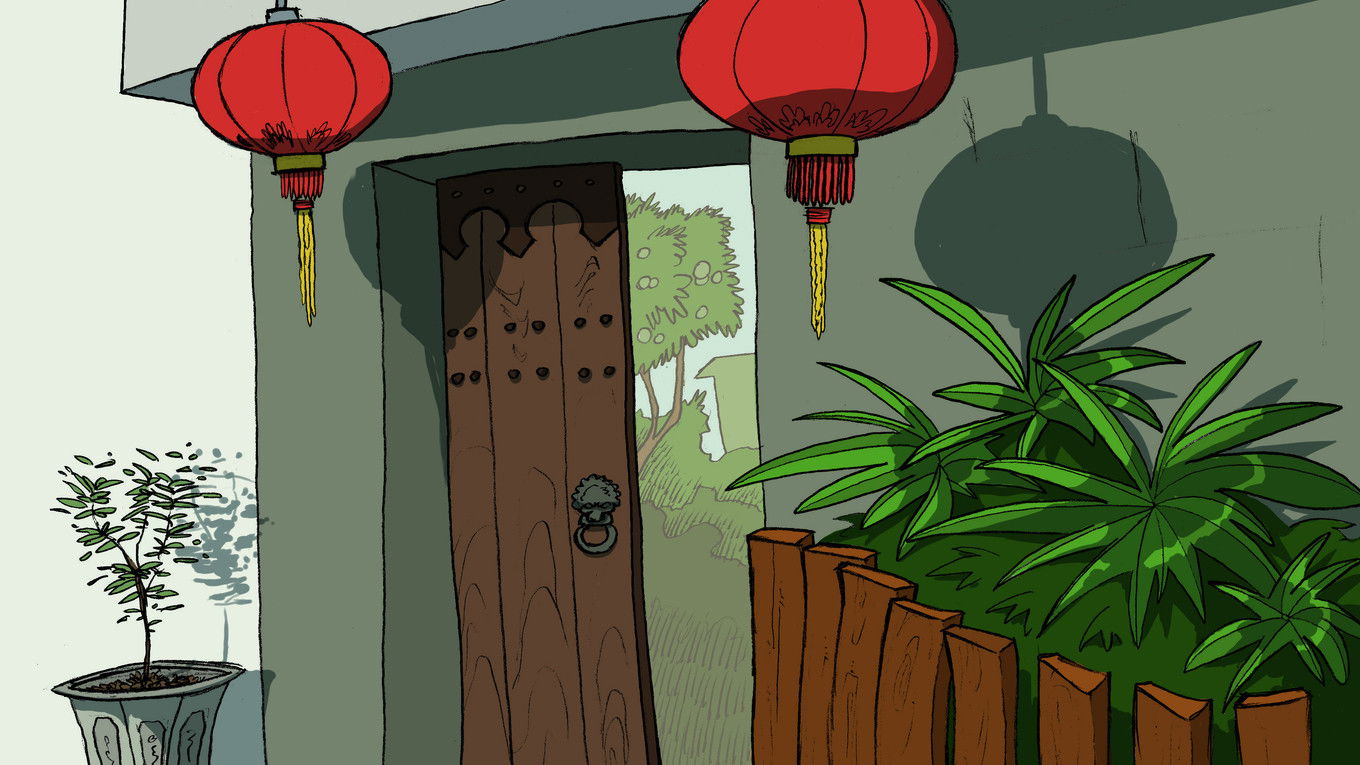 Backdrop for Até a China